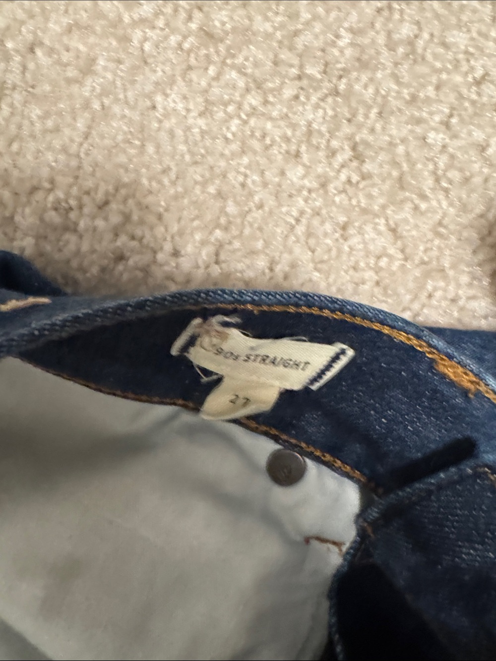 Madewell Women's Dark Indigo Straight Leg Jeans - Picture 4 of 4